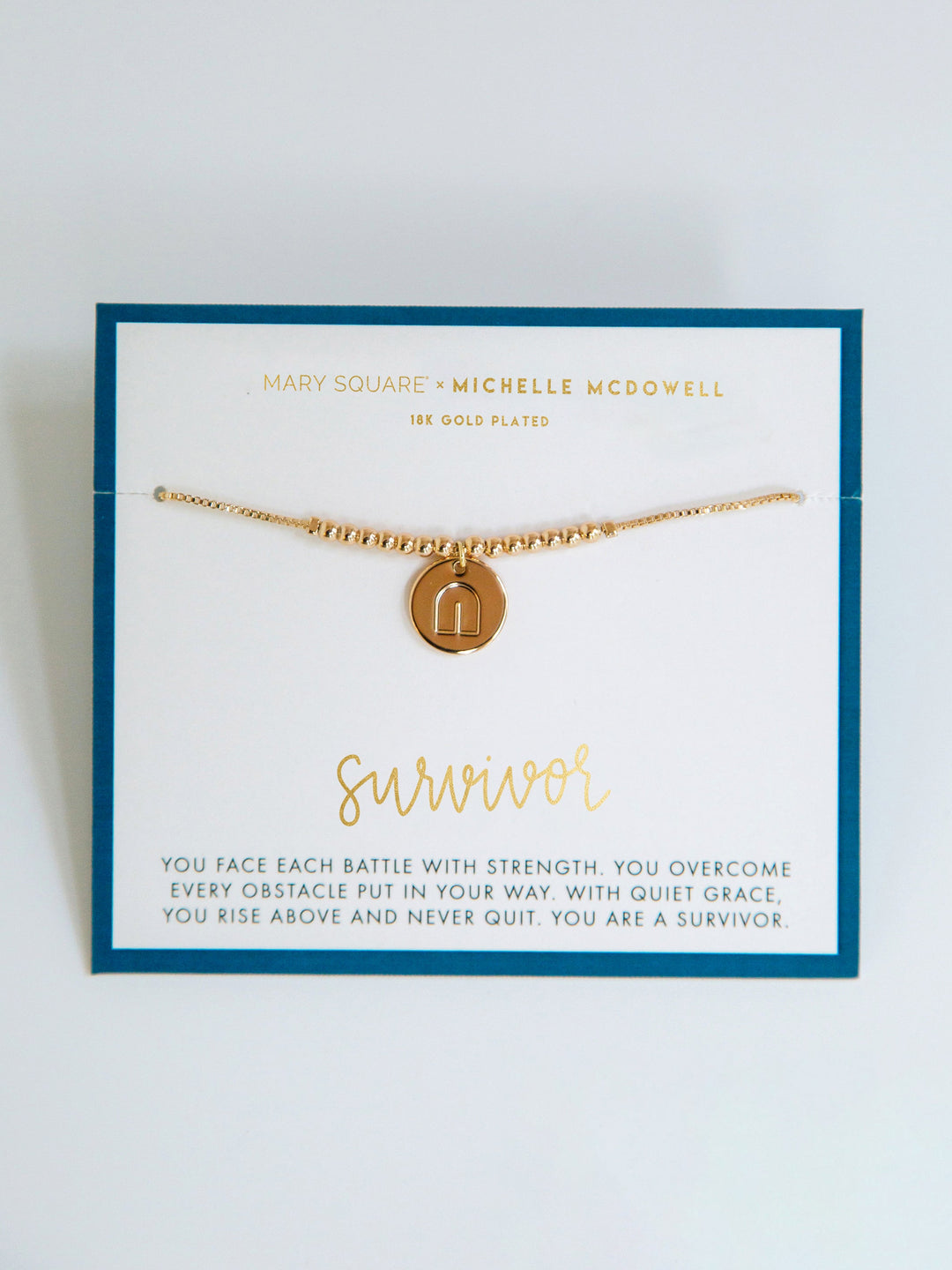 Michelle McDowell Survivor Bracelet- Gold