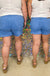 Judy Blue Big Blue Garment Dyed Fray Hem Shorts - Sky Blue