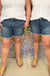 Judy Blue Bridget High Waist Tummy Control Fray Hem Shorts - Mid Wash