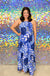 Mud Pie Kallie Maxi Dress - Navy, print, sleeveless, blue, tiered