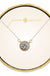Jane Marie Circle Studded Necklace - Clear Crystal