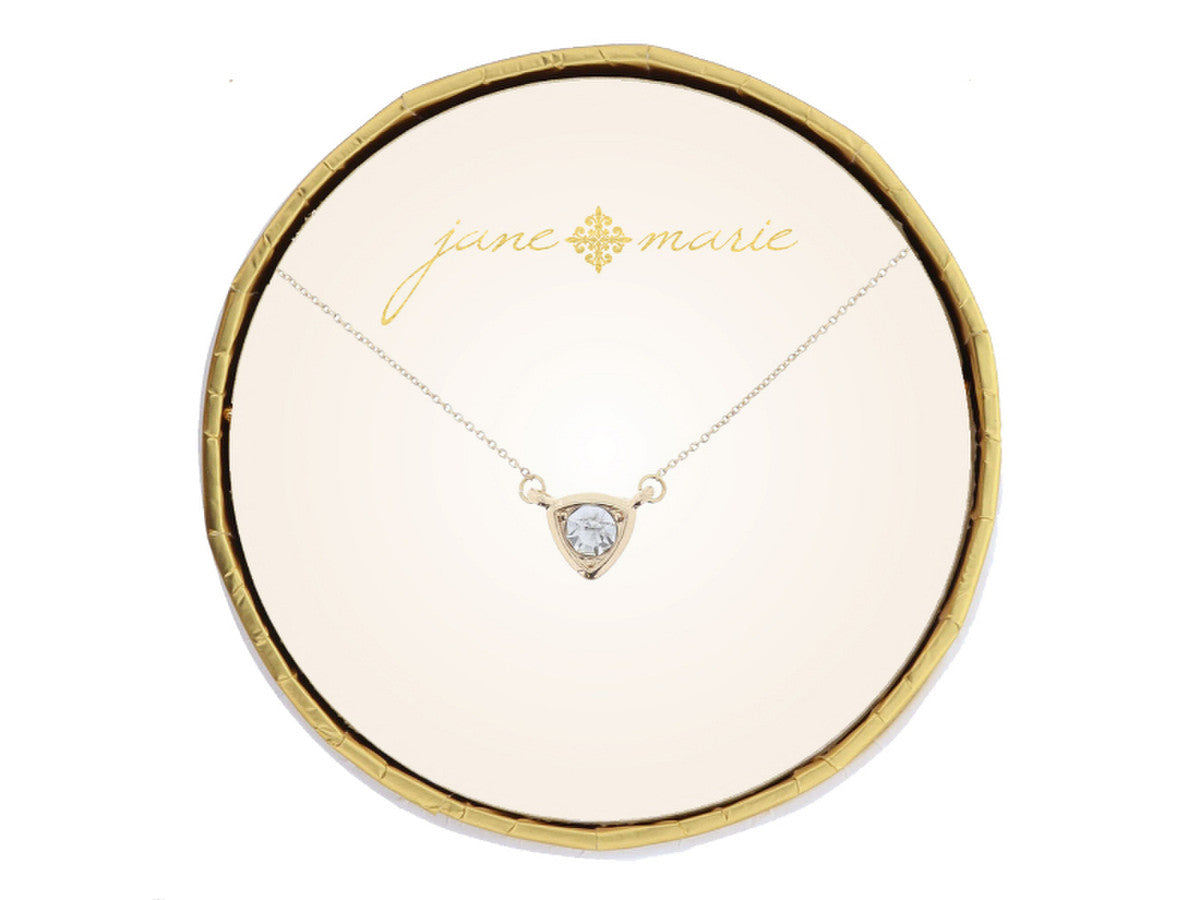 Jane Marie Triangular Crystal Necklace