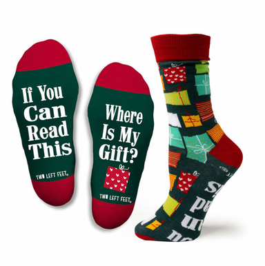 Two Left Feet Where's My Gift? Socks