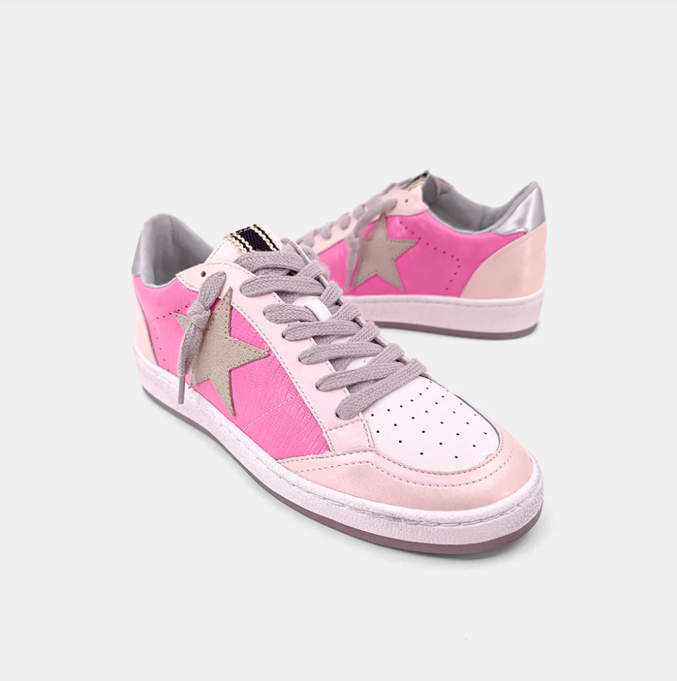 Shu Shop Paz Star Sneaker - Pink Lizard