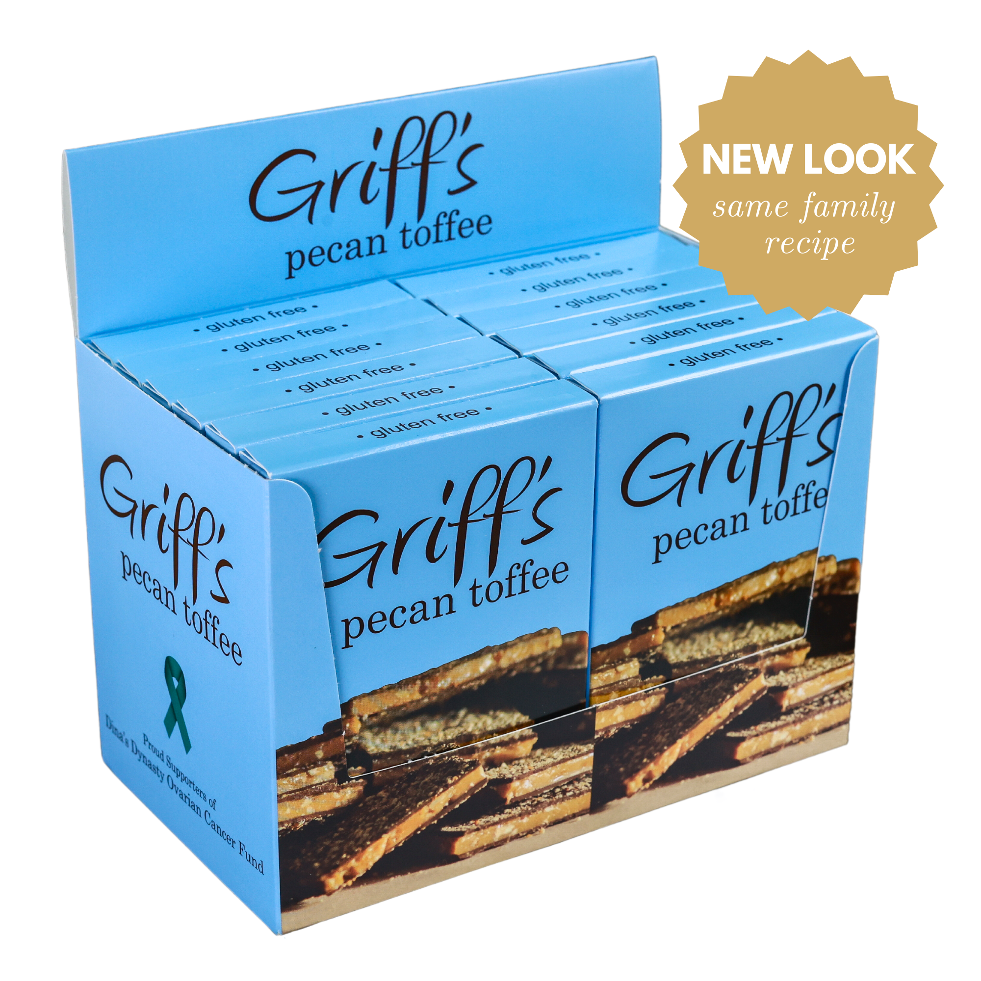 Griff's Pecan Toffee - 2oz Dark Chocolate Toffee