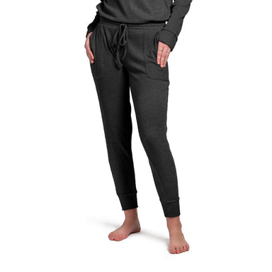 Hello Mello Cuddleblend Joggers - Black To Bed, drawstring, pockets, elastic waist 
