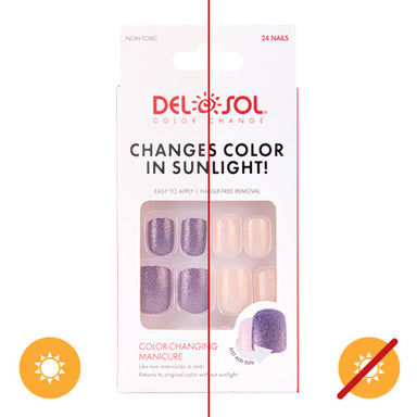 Del Sol Color Changing Press-On Nails- Champagne
