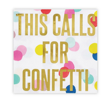 Creative Brands 20pc Napkins - Calls For Confetti