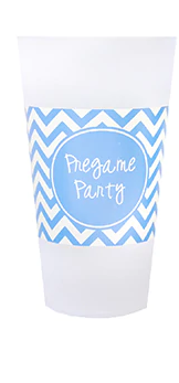 Mainstreet Collection Light Blue/White Tailgate Tumblers Pregame Party