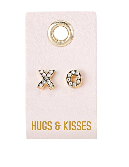 Creative Brands Wedding Stud Earrings- Hugs & Kisses