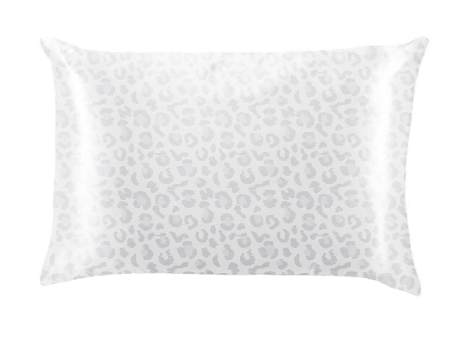 Lemon Lavender Silky Satin Pillowcase - Pattern - Leopard