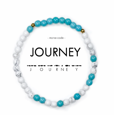 Ethic Goods Morse Code Bracelet Journey -  Turquoise & Marble