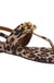 Pierre Dumas Limit Ankle Strap Sandal- Leopard Print