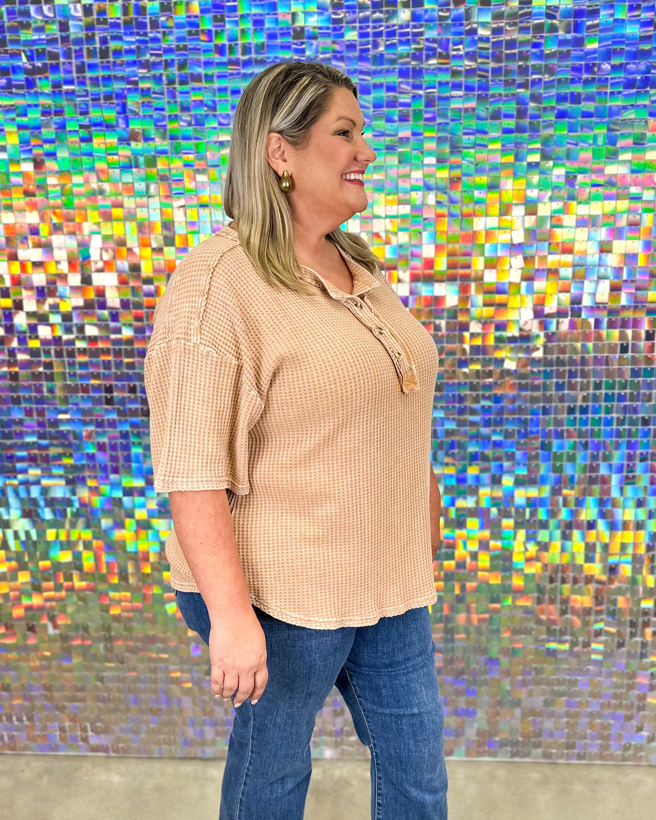 Natalie Top - Almond