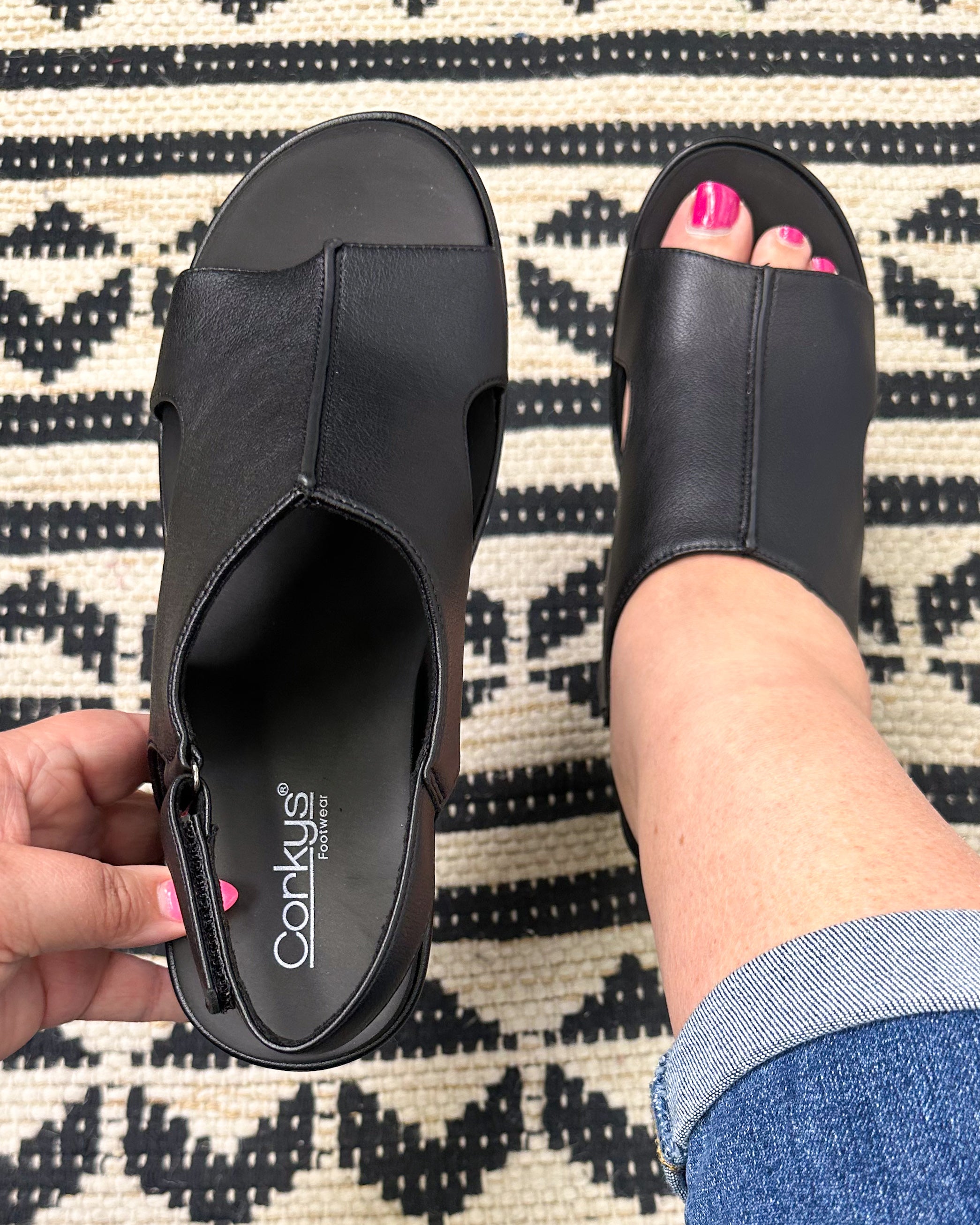 Carley Wedge - Black All