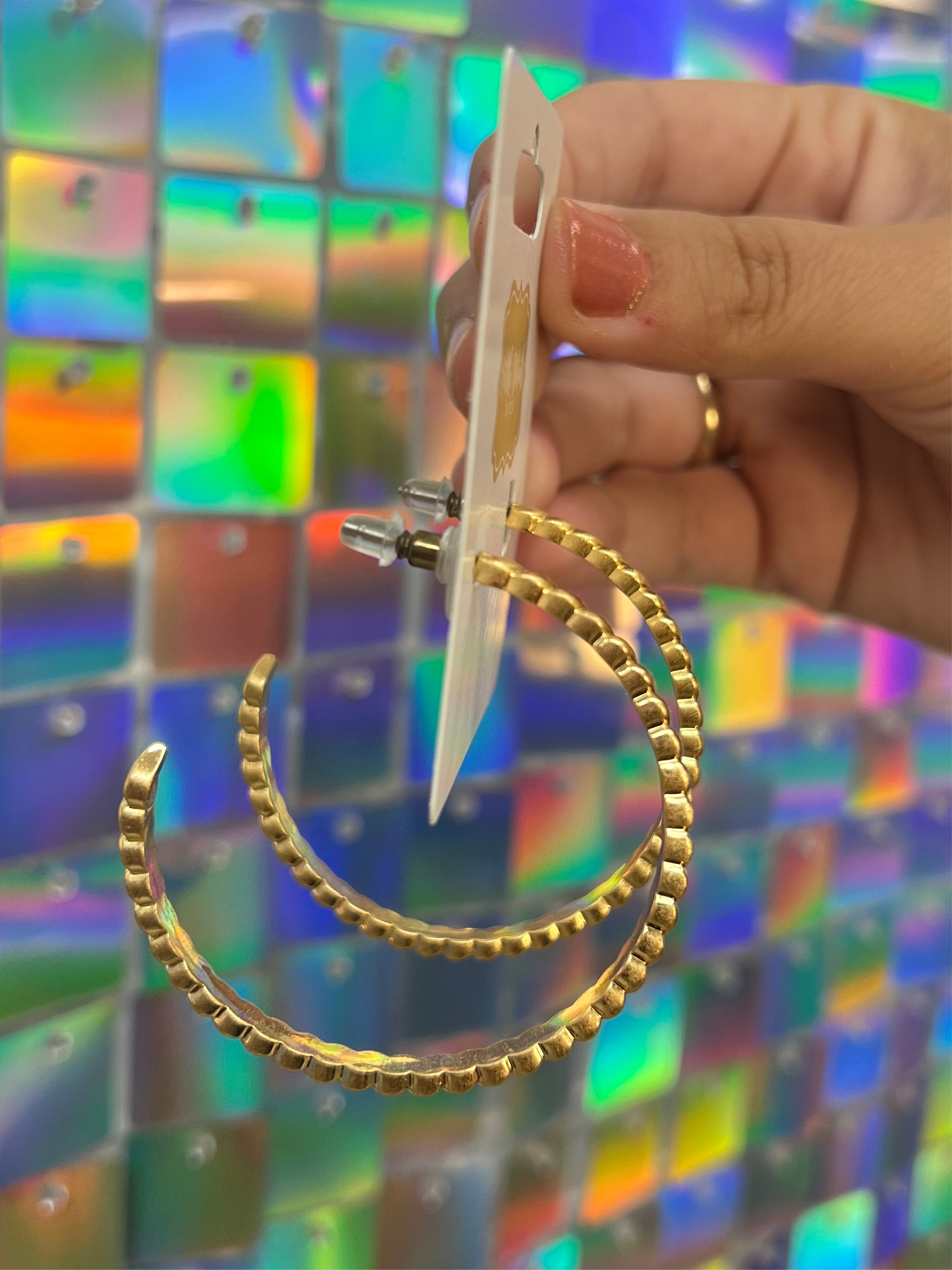 Addison Earrings Gold - Large