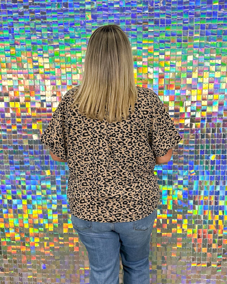 Center of Attention Top  - Latte