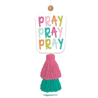 Mary Square Car Air Freshener - Pray Pray Pray
