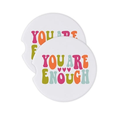 Mary Square Car Coaster - You Are Enough