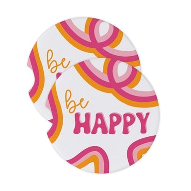 Mary Square Car Coaster - Be Happy