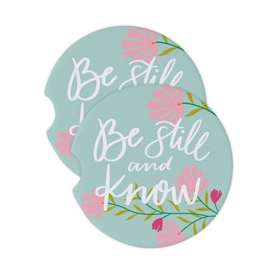 Mary Square Car Coaster - Be Still and Know