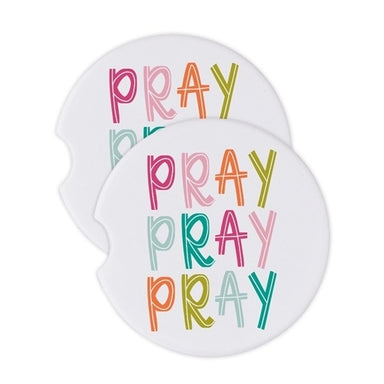 Mary Square Car Coaster - Pray Pray Pray
