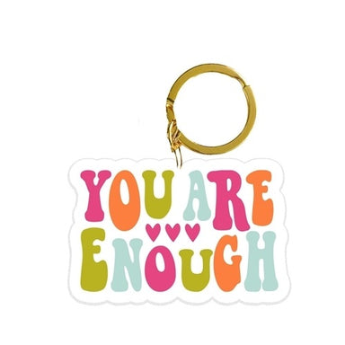 Mary Square Acrylic Keychain- You Are Enough