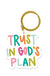 Mary Square Acrylic Keychain - Trust In God's Plan