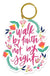 Mary Square Acrylic Keychain - Walk By Faith