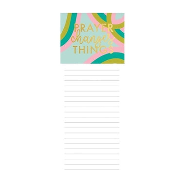 Mary Square Magnetic Notepad - Prayer Chnages Things