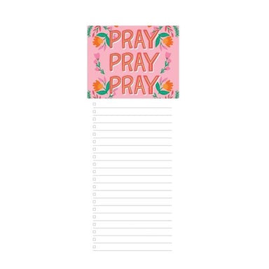 Mary Square Magnetic Notepad - Pray Pray Pray