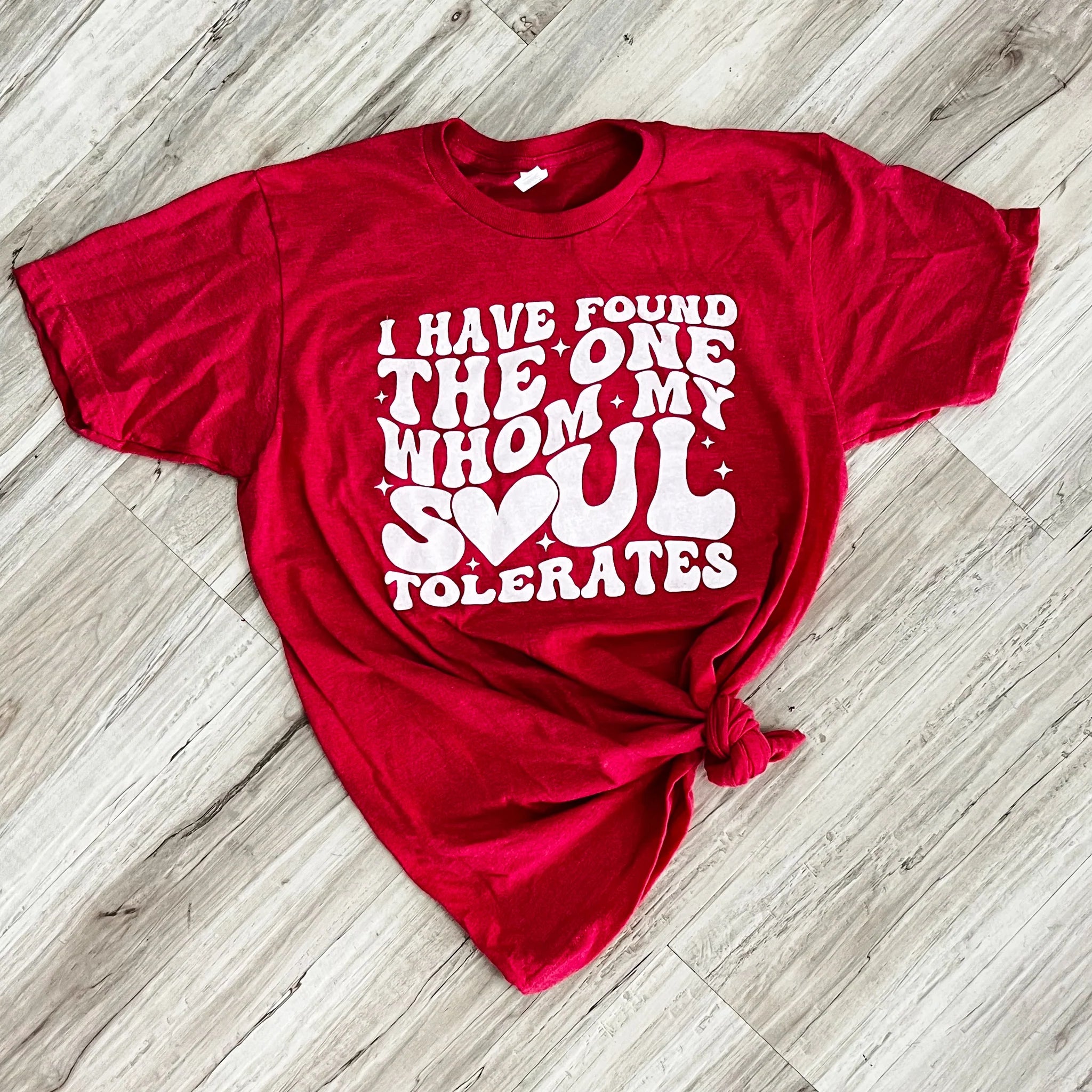 FINAL SALE My Soul Tolerates Tee - Red