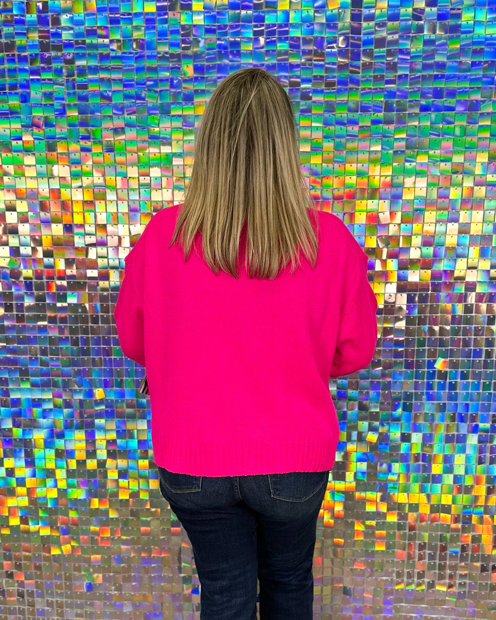 Vidia Sweater - Hot Pink