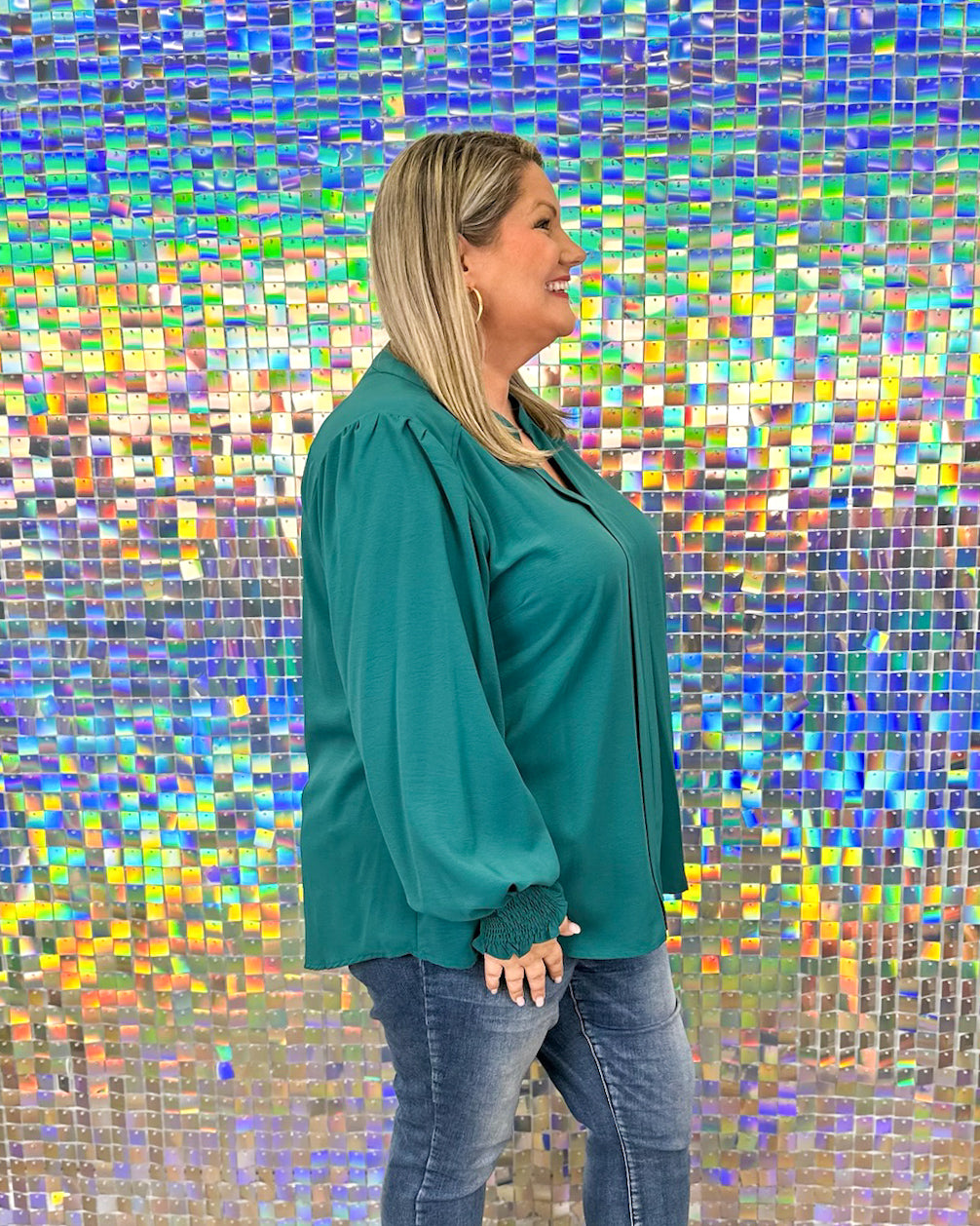 Kaylee Top - Peacock