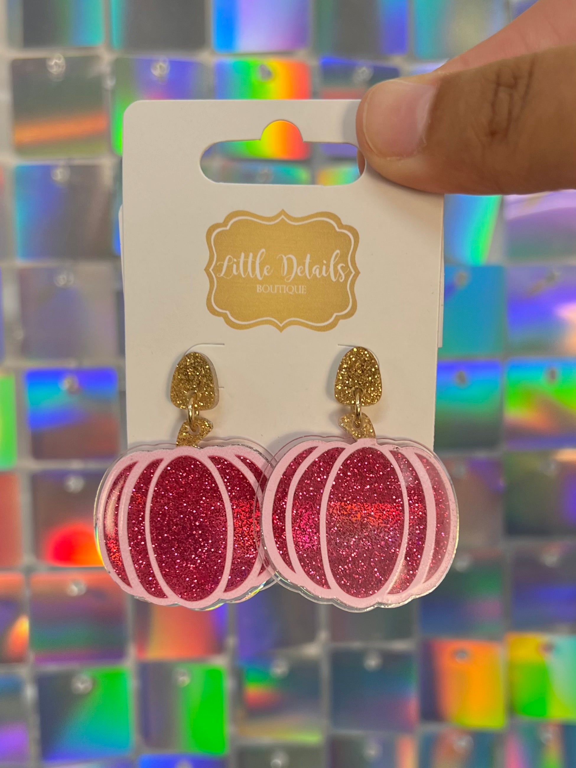 FINAL SALE Halloween Earrings - Pumpkin