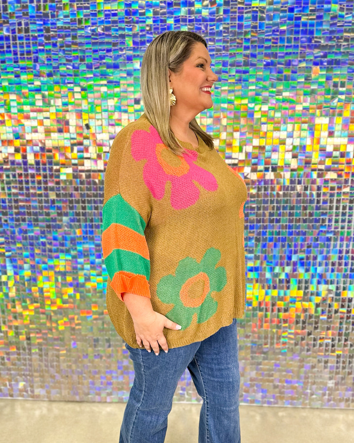 Flower Child Sweater - Toffee