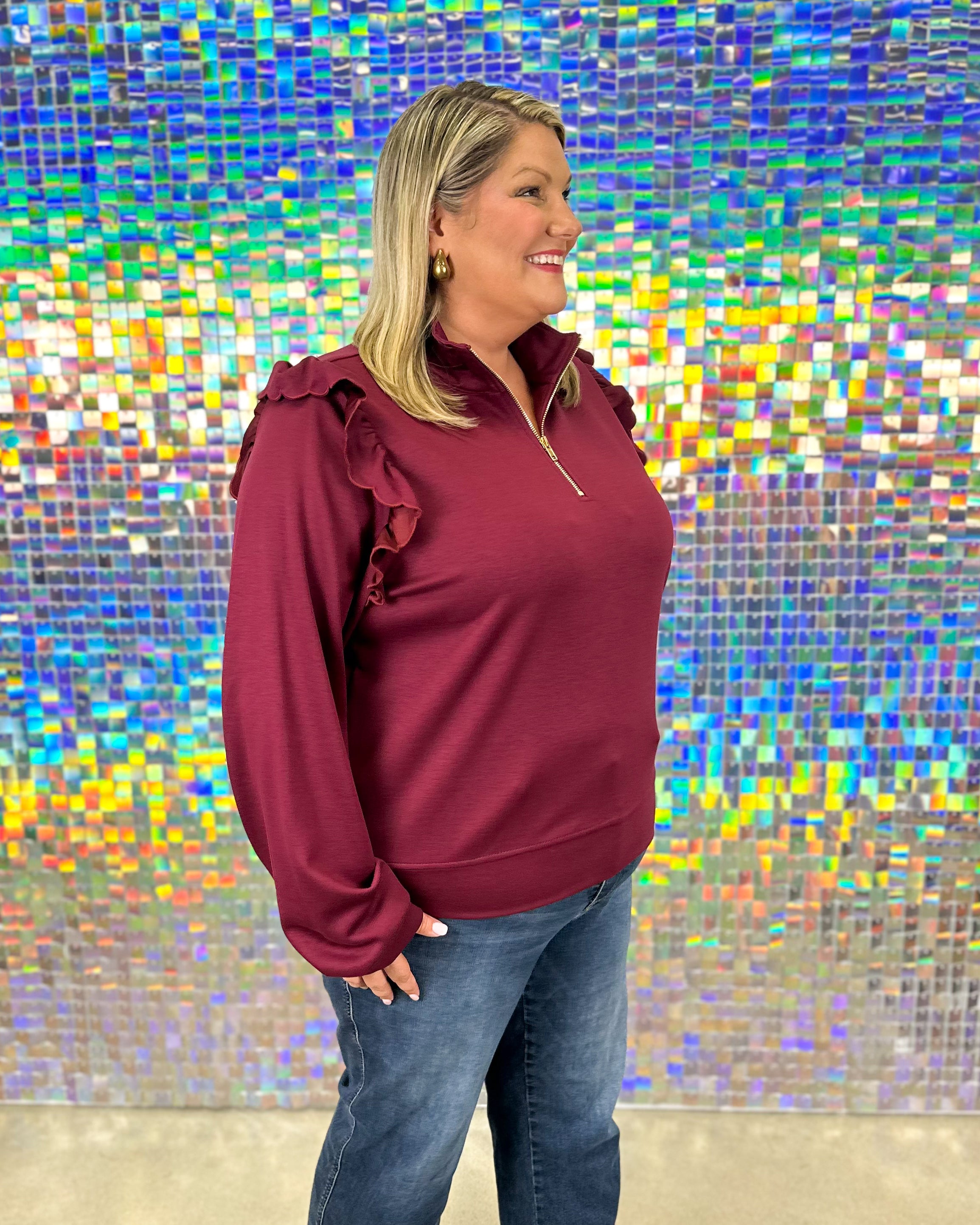 Charlotte Sweatshirt - Burgundy