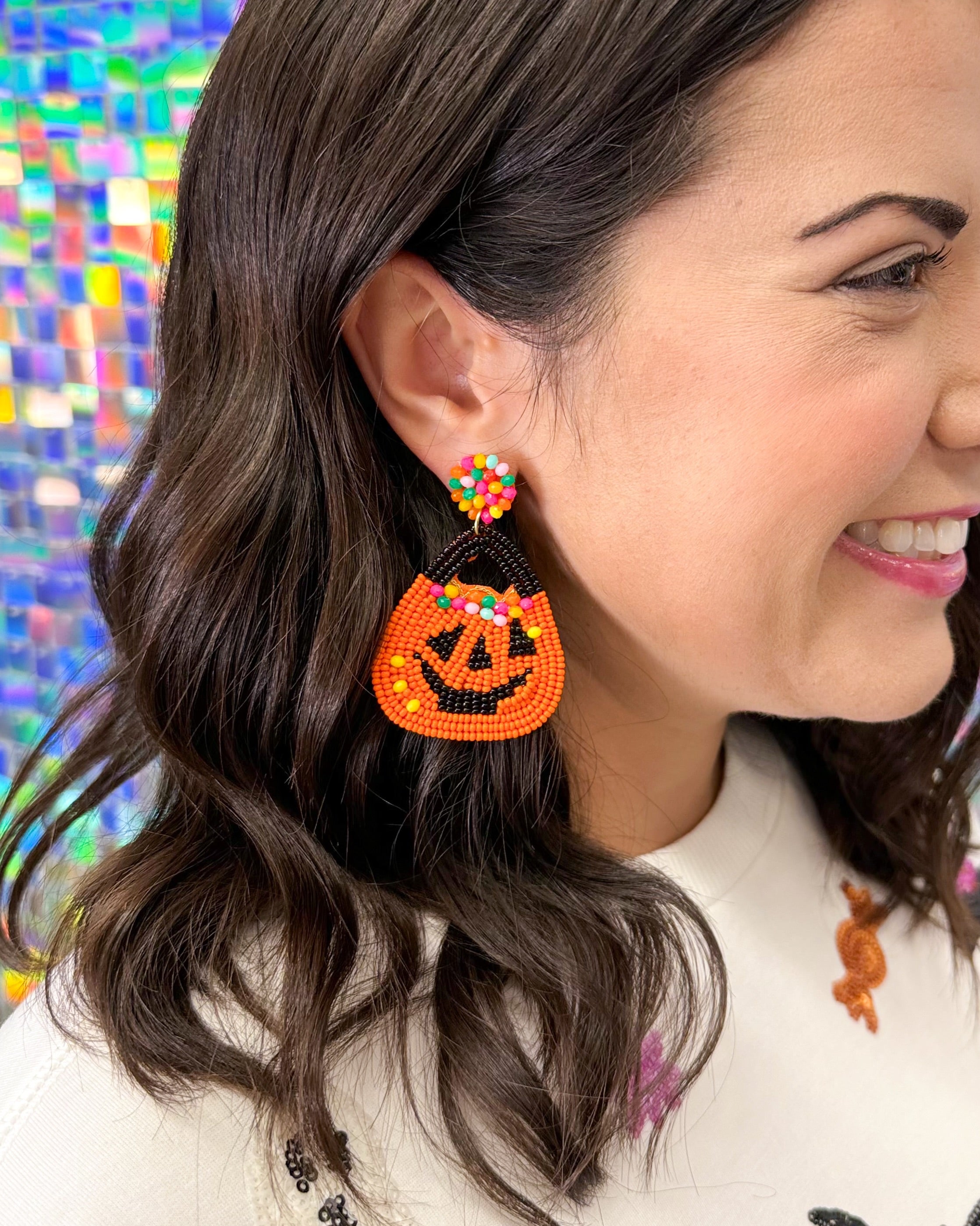 FINAL SALE Happy Haunting Beaded Earrings