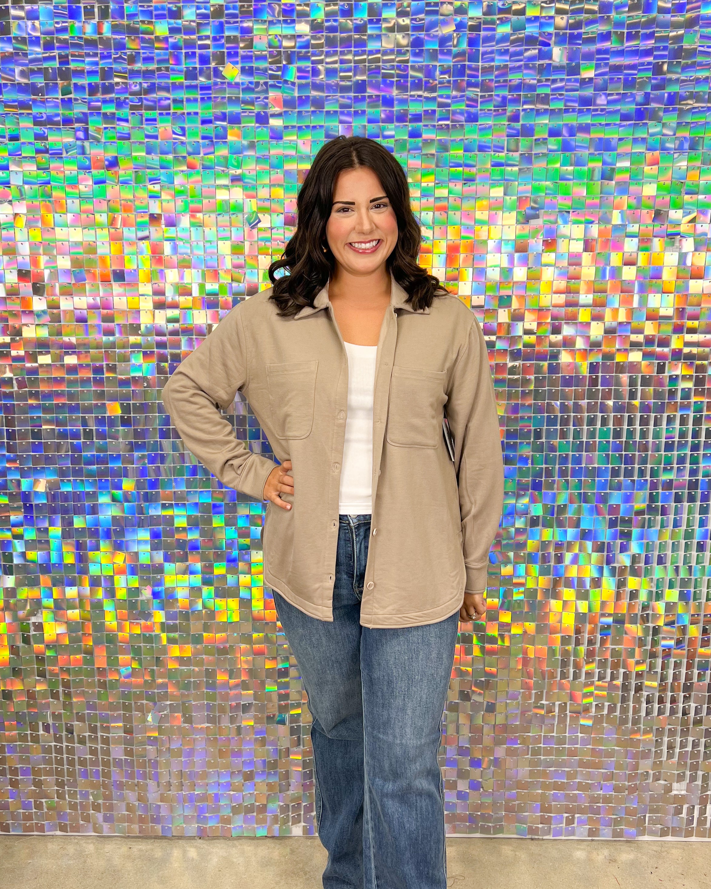 Z Supply Layover Top - Slate Grey