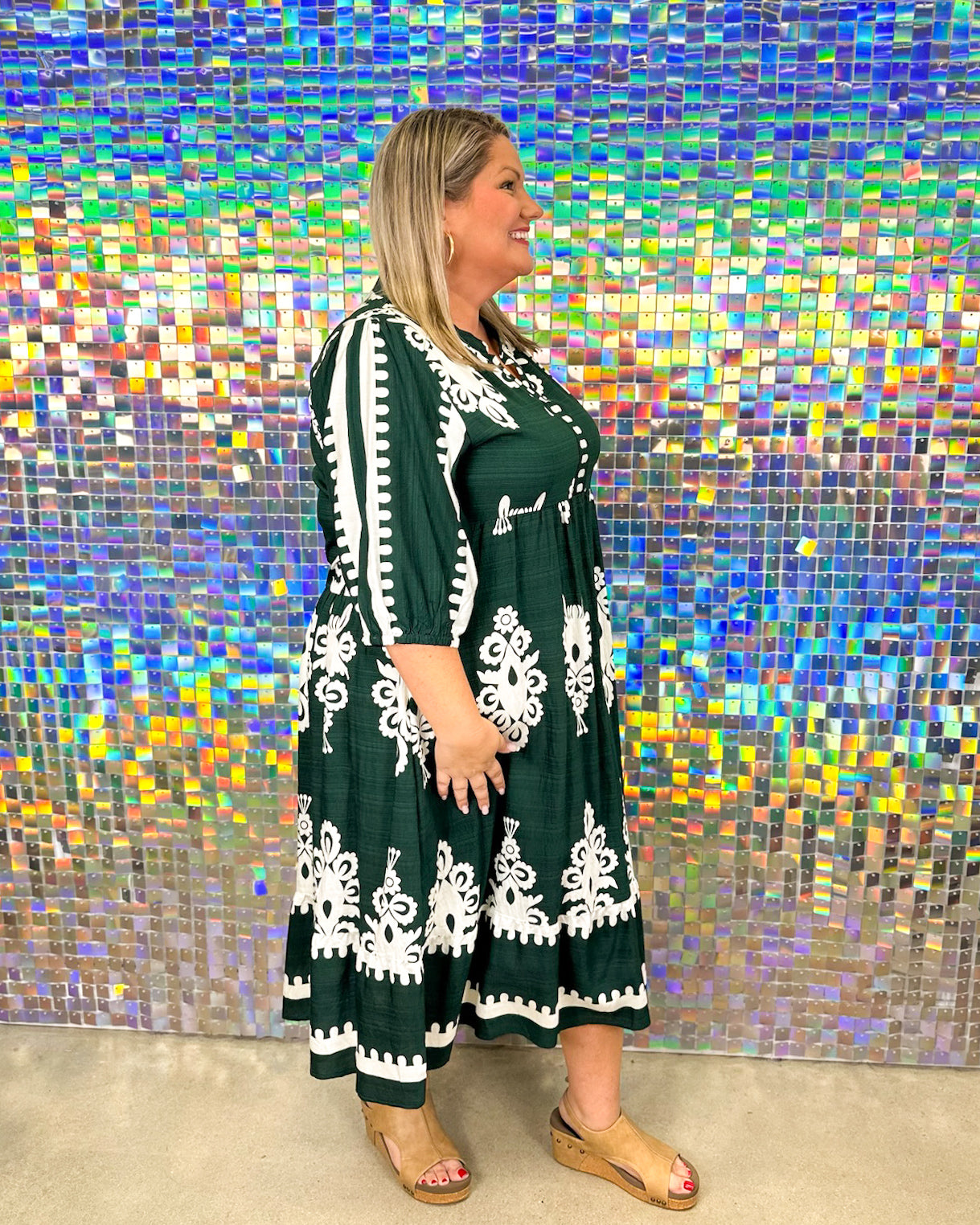 Taryn Dress - Hunter Green