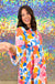 Michelle McDowell Morgan Dress - Oh Hello There, v-neck, tiered, long sleeve, print, plus size