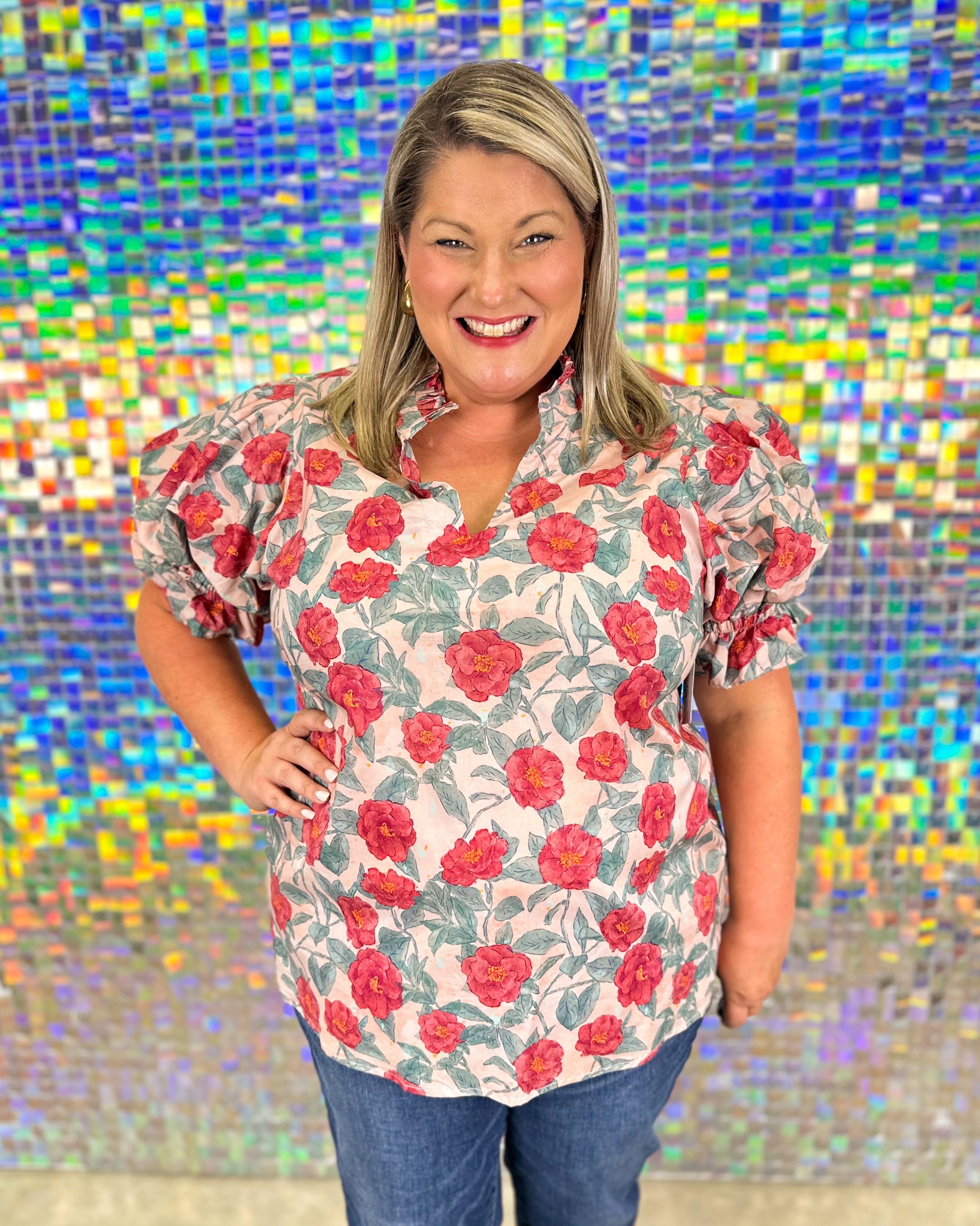 Elisabeth Top - Vintage Rose