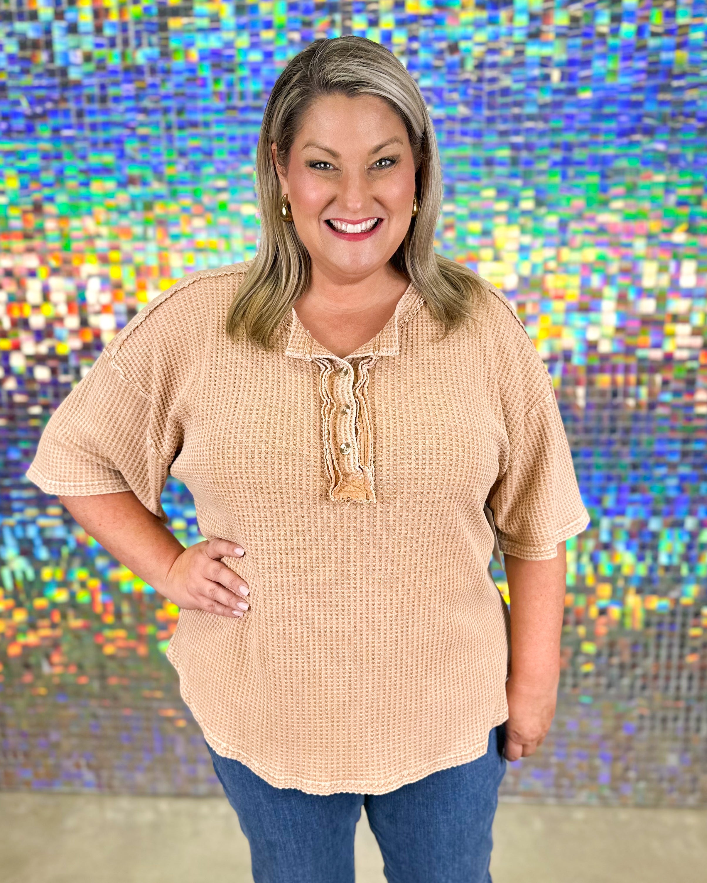 Natalie Top - Almond