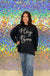 Mud Pie Hey Boo Halloween Sparkle Sweatshirt - Black