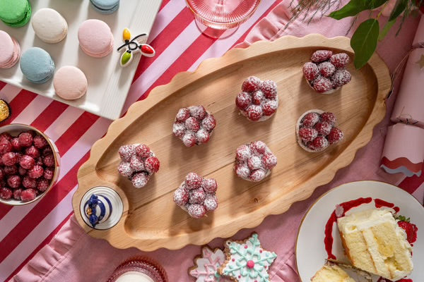 Nora Fleming Scalloped Anniversary Tray - Maple