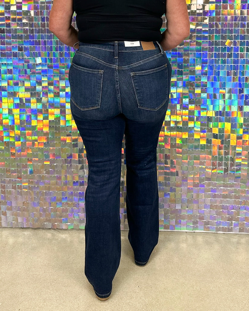 Judy Blue Alina Mid Rise Bootcut - Dark Wash