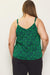 Skies are Blue Laina Top - Spearmint Navy, double strap, v-neck, printed, plus size, adjustable straps