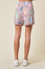 Lovely Melody Raja Shorts - Fuschia, elastic waist, pockets with contrasting fabric, curvy