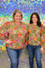 Michelle McDowell Quinn Top - Vintage Petals Olive, green, floral, long sleeve, blouse, plus size, fall