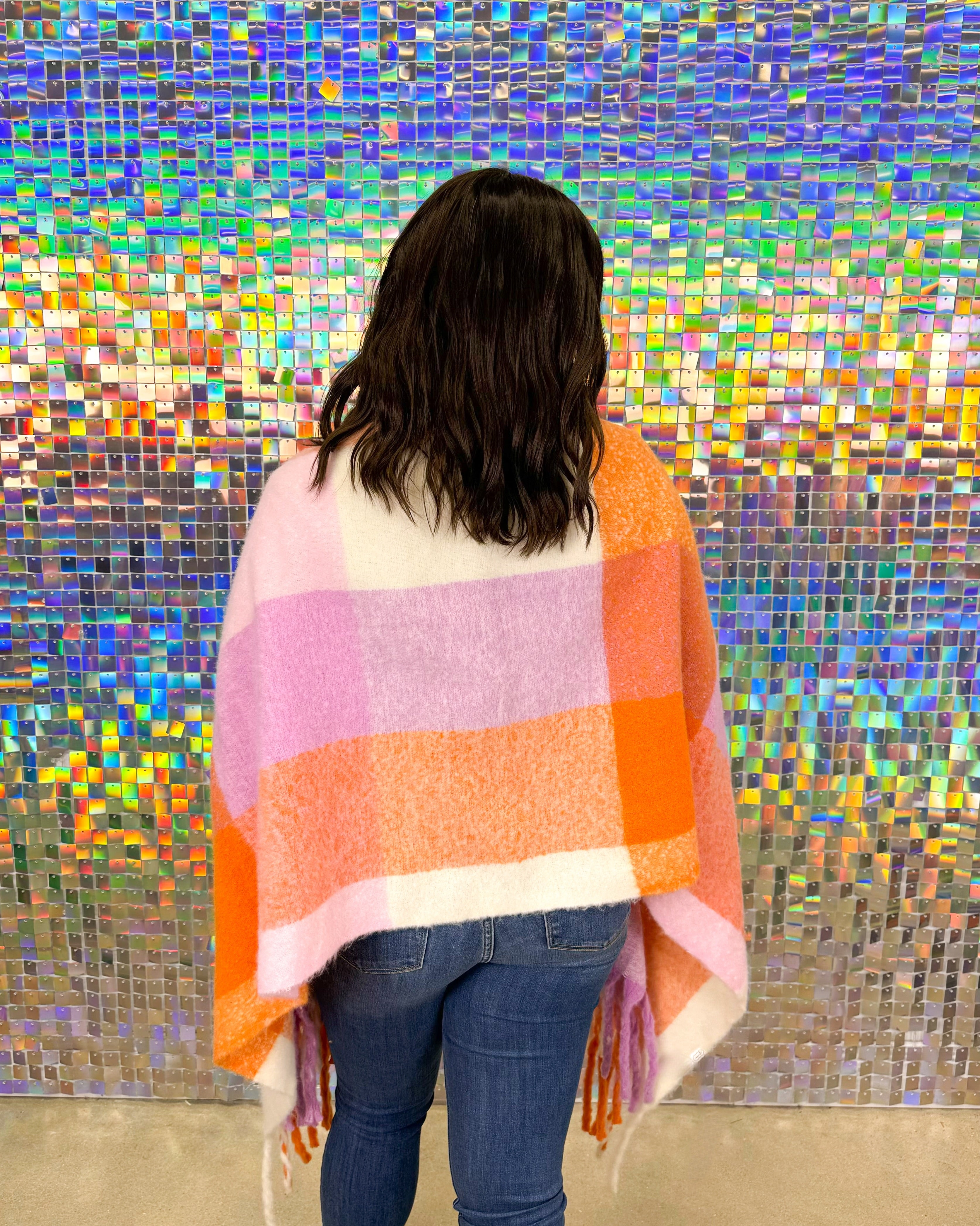 Bright Scarf Wrap - Orange